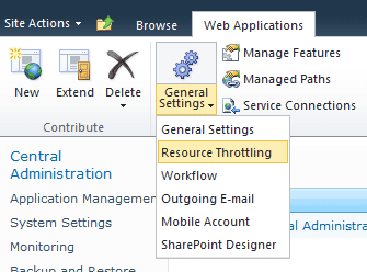 Resource Throttling