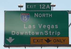 Las Vegas Strip Downtown Street Sign 300x210